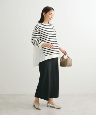 Green Parks らくスレ　Ｉラインスカート Black