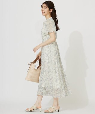 ANY SIS S 【洗える】ミニフラワープリント ワンピース アイボリー系