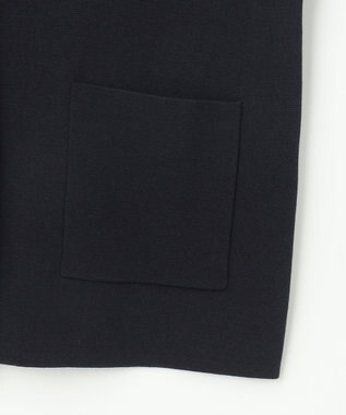 J.PRESS LADIES S Cotton Acetate ニット ジャケット ネイビー系