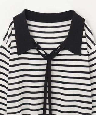 GRACE CONTINENTAL マリンボウタイニット ホワイト