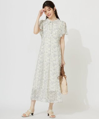 ANY SIS S 【洗える】ミニフラワープリント ワンピース アイボリー系