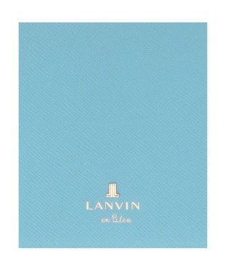 LANVIN en Bleu リュクサンブールカラー 二つ折り被せ財布 ブルー