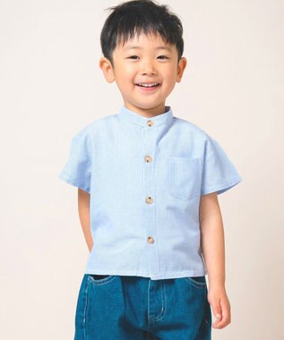 ami amie バンドカラーシャツ