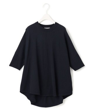 ICB 【新色追加・接触冷感・UVカット・洗える】 ヴィスコースナイロンハイゲージ 半袖プルオーバー ネイビー系