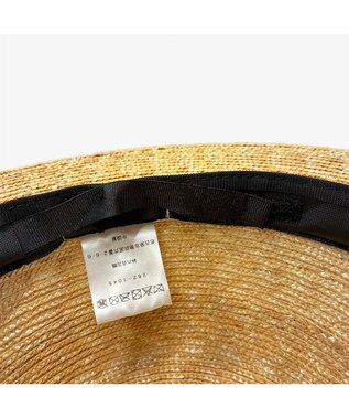 林八百吉商店 un chapeau　紐付きカンカン帽 ナチュラル