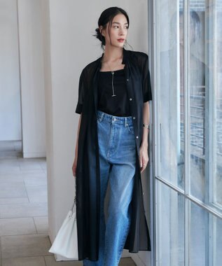 ICB 【洗える】 コットンリヨセルスムース キャミソール ブラック系