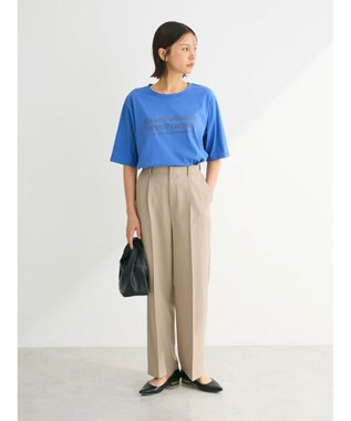 Green Parks ５分袖フロッキーロゴプリントＴＥＥ Blue