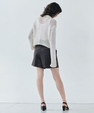 BEIGE， 【CLASSY. 4月号掲載】CRINUM / リネンショートパンツ Dark Brown