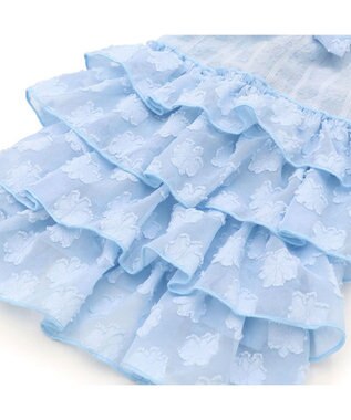 PET PARADISE ペットパラダイス お花 ふりふり ワンピース 《ブルー》 小型犬 ブルー