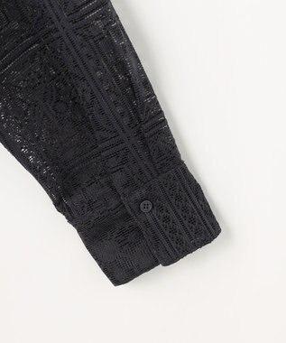 ANY L レースオーバーシャツ スレート