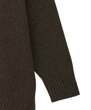 AMERICAN HOLIC サイドスリットハイネックニットプルオーバー Brown