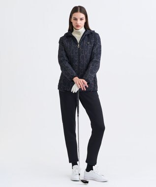 23区GOLF 【WOMEN】中綿ロゴグラフィックブルゾン ブラック系5