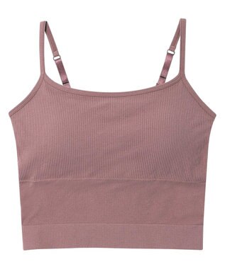 AMPHI ブラトップ 立体的なバストシルエット 脇すっきり クロップド丈 【L∞Ping ルーピング】 ブラキャミソール JSF102 アンフィ／ワコール