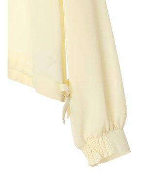 earth music&ecology ラッフルシアードロストブラウス Yellow