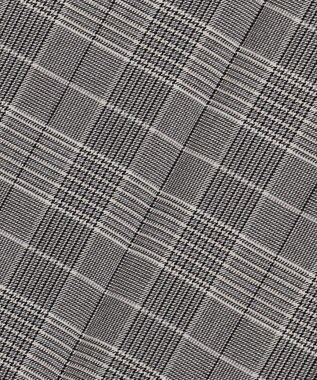 23区 【Oggi掲載/洗える】ウォームストレッチ チェック テーパード パンツ グレーチェック