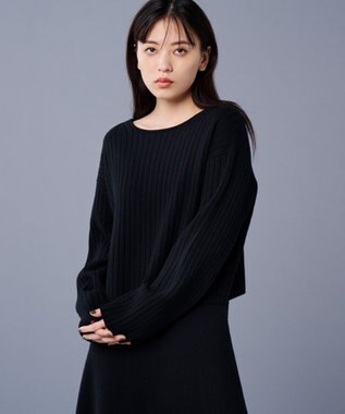 uncrave ウール ナイロン 2WAY ニット（uncrave STANDARD） ブラック