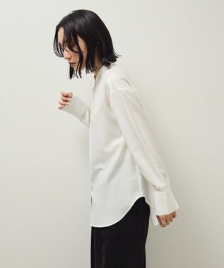 Green Parks バンドカラーインナーシャツ Off White