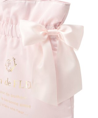 Maison de FLEUR 《セット商品》ダブルリボンギャザートート・ポーチ Light Pink