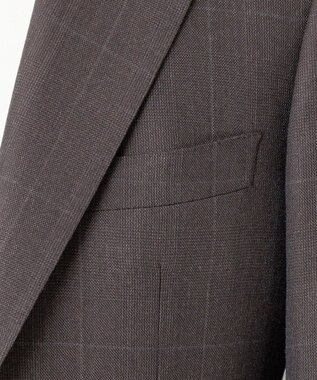 GOTAIRIKU 【ZEGNA/ゼニア】ISLANDFLEECE/アイランドフリース 3ピーススーツ（ブラウン×格子） ダークブラウン系4