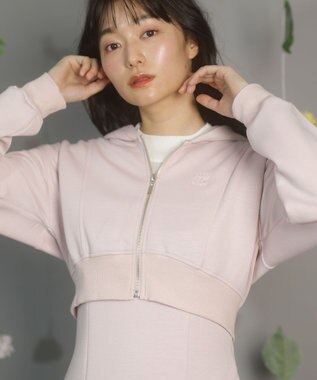 Green Parks ｄａｚｚｌｉｎ　ＳＥＴ２点パーカー＋キャミワンピース Pink