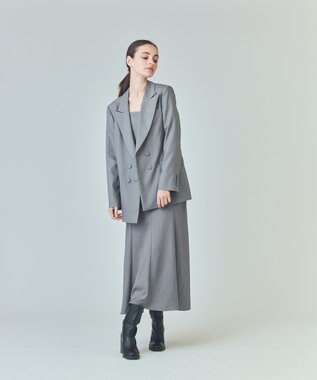 GRACE CONTINENTAL サイドベンツジャケット グレー