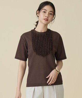 自由区 L シアーフリルジャージー カットソー