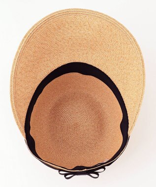 TOCCA 【UV98%以上カット・吸水速乾・抗菌防臭・洗える・サイズ調整可】BACK RIBBON BRAID CAP キャップ ブラック系