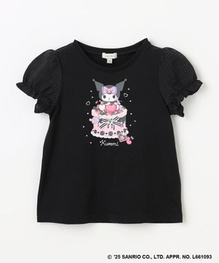 ANY KIDS 【any FAM ×サンリオキャラクターズ】パフスリーブ Tシャツ クロミ×ブラック