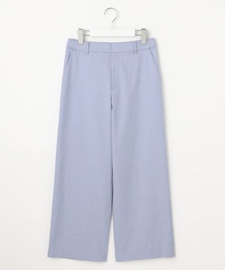 J.PRESS LADIES 【セットアップ対応・洗える・撥水】コットンFITTY ストレート パンツ サックス系