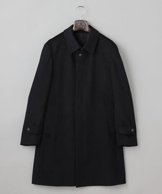 GOTAIRIKU ライトウェイトアンゴラ ステンカラーコート ブラック系