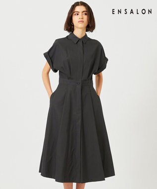 BEIGE， 【WEB限定】FLUORINE / フレアワンピース Black