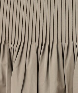 ICB 【洗える】 エステルメモリータフタ ロングスカート ライトモカ系