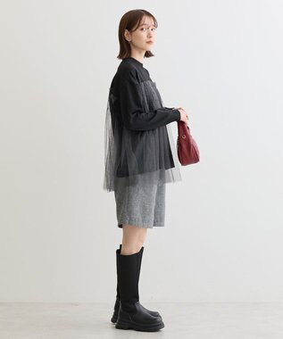 Green Parks チュールドッキングプルオーバー Black