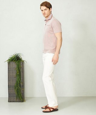 JOSEPH ABBOUD 【キングサイズ・カラー豊富】人気！オーガニックコットン使用 ダディポロシャツ レッド系