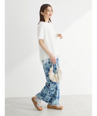 Green Parks プリーツチュールドッキングプルオーバー Off White