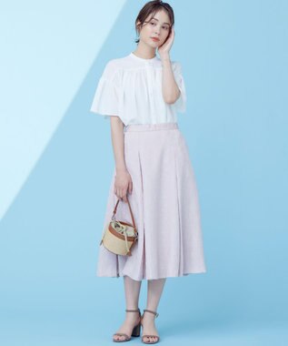 組曲 L 【速乾】ドライタッチ フレア袖トップス アイボリー系