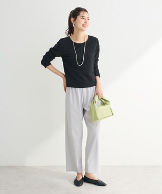 Green Parks シアーポコポコプルオーバー Black