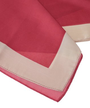 Green Parks ・スクエアパターンスカーフ　７０×７０ Red