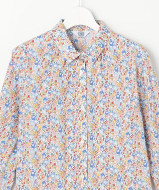 J.PRESS LADIES S Liberty Rachel & Michelle シャツカラー ブラウス サックス系