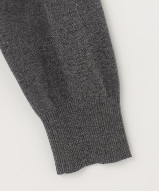 JOSEPH ABBOUD MOUNTAIN 【WEB限定・SPACE/チクチクしない/イージーケア/3シーズン対応】 SNOWYハイネック ジップカーディガン グレー系