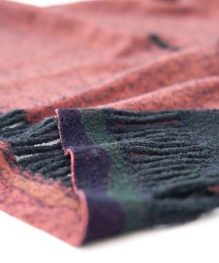 nitorito 【UNISEX】iroiro 無地 3WAY ストール green×pink