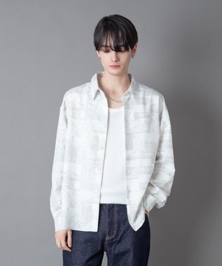 WEGO パターンルーズシャツ（LS） 柄3