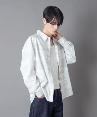 WEGO パターンルーズシャツ（LS） 柄3