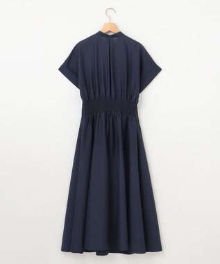 組曲 S 【洗える・ドライタッチ】シアーボイルフロントタック ワンピース ネイビー系