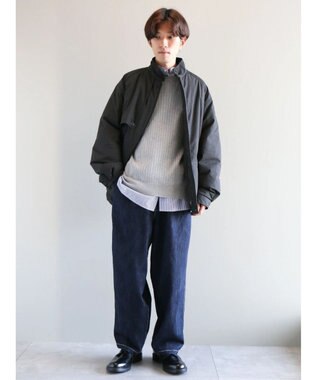 CRAFT STANDARD BOUTIQUE ワイドリブクルーネックニットプルオーバー Light Gray