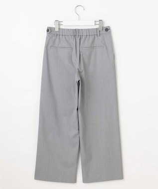 J.PRESS LADIES 【セットアップ対応・洗える・撥水】コットンFITTY ストレート パンツ グレー系