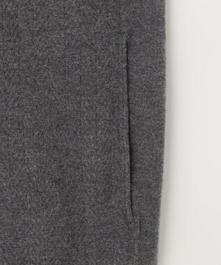 JOSEPH ABBOUD MOUNTAIN 【WEB限定・SPACE/チクチクしない/イージーケア/3シーズン対応】 SNOWYハイネック ジップカーディガン グレー系