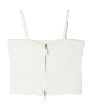 Green Parks ■ＥＳＣＡＲ　２ｗａｙ　ｗーｚｉｐ　ニットキャミ Off White