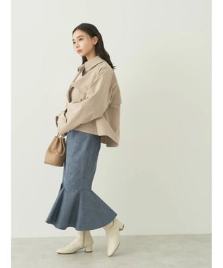 earth music&ecology ショートトレンチコート Beige