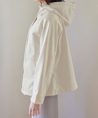 Tiaclasse 【テフロン加工・撥水・花粉ガード】マウンテンパーカー アイボリー